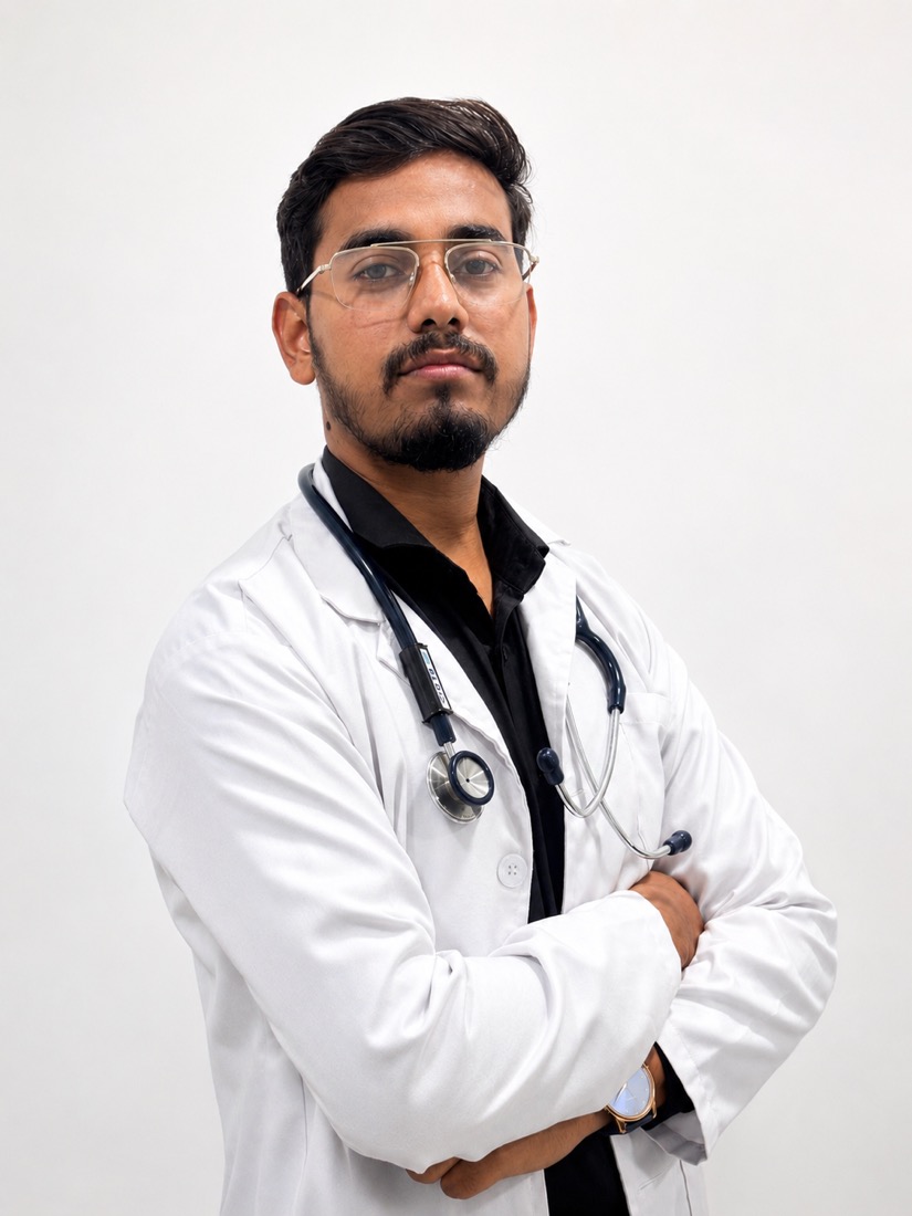 Dr. Rishabh Upadhyay, cosmetologist and hair transplant surgeon at The CosmoCare Clinic, Vapi